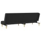 vidaXL Schlafsofa 2-Sitzer Schwarz Stoff vidaXL Schlafsofa 2-Sitzer Schwarz Stoff