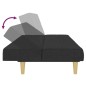 vidaXL Schlafsofa 2-Sitzer Schwarz Stoff vidaXL Schlafsofa 2-Sitzer Schwarz Stoff
