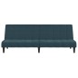 vidaXL Schlafsofa 2-Sitzer Blau Samt vidaXL Schlafsofa 2-Sitzer Blau Samt