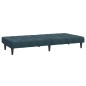 vidaXL Schlafsofa 2-Sitzer Blau Samt vidaXL Schlafsofa 2-Sitzer Blau Samt