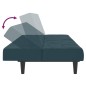 vidaXL Schlafsofa 2-Sitzer Blau Samt vidaXL Schlafsofa 2-Sitzer Blau Samt