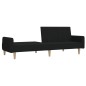 vidaXL Schlafsofa 2-Sitzer Schwarz Stoff vidaXL Schlafsofa 2-Sitzer Schwarz Stoff