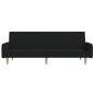 vidaXL Schlafsofa 2-Sitzer Schwarz Stoff vidaXL Schlafsofa 2-Sitzer Schwarz Stoff