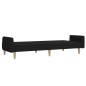 vidaXL Schlafsofa 2-Sitzer Schwarz Stoff vidaXL Schlafsofa 2-Sitzer Schwarz Stoff