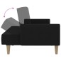 vidaXL Schlafsofa 2-Sitzer Schwarz Stoff vidaXL Schlafsofa 2-Sitzer Schwarz Stoff