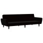 vidaXL Schlafsofa 2-Sitzer Schwarz Samt vidaXL Schlafsofa 2-Sitzer Schwarz Samt