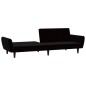 vidaXL Schlafsofa 2-Sitzer Schwarz Samt vidaXL Schlafsofa 2-Sitzer Schwarz Samt