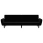 vidaXL Schlafsofa 2-Sitzer Schwarz Samt vidaXL Schlafsofa 2-Sitzer Schwarz Samt