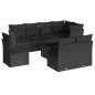 vidaXL 9-tlg. Garten-Sofagarnitur mit Kissen Schwarz Poly Rattan vidaXL 9-tlg. Garten-Sofagarnitur mit Kissen Schwarz Poly Rattan