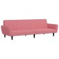 vidaXL Schlafsofa 2-Sitzer Rosa Samt vidaXL Schlafsofa 2-Sitzer Rosa Samt
