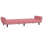vidaXL Schlafsofa 2-Sitzer Rosa Samt vidaXL Schlafsofa 2-Sitzer Rosa Samt