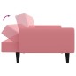 vidaXL Schlafsofa 2-Sitzer Rosa Samt vidaXL Schlafsofa 2-Sitzer Rosa Samt