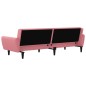 vidaXL Schlafsofa 2-Sitzer Rosa Samt vidaXL Schlafsofa 2-Sitzer Rosa Samt