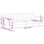 vidaXL Schlafsofa 2-Sitzer Rosa Samt vidaXL Schlafsofa 2-Sitzer Rosa Samt