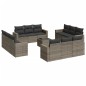 vidaXL 13-tlg. Garten-Sofagarnitur mit Kissen Grau Poly Rattan vidaXL 13-tlg. Garten-Sofagarnitur mit Kissen Grau Poly Rattan