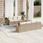 vidaXL 8-tlg. Garten-Sofagarnitur mit Kissen Beige Poly Rattan vidaXL 8-tlg. Garten-Sofagarnitur mit Kissen Beige Poly Rattan