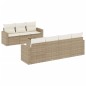 vidaXL 8-tlg. Garten-Sofagarnitur mit Kissen Beige Poly Rattan vidaXL 8-tlg. Garten-Sofagarnitur mit Kissen Beige Poly Rattan