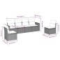 vidaXL 6-tlg. Garten-Sofagarnitur mit Kissen Beige Poly Rattan vidaXL 6-tlg. Garten-Sofagarnitur mit Kissen Beige Poly Rattan