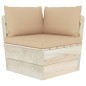 Garten-Paletten-Ecksofa mit Kissen Imprägniertes Fichtenholz Garten-Paletten-Ecksofa mit Kissen Imprägniertes Fichtenholz