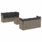vidaXL 7-tlg. Garten-Sofagarnitur mit Kissen Grau Poly Rattan vidaXL 7-tlg. Garten-Sofagarnitur mit Kissen Grau Poly Rattan