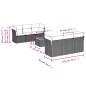 vidaXL 7-tlg. Garten-Sofagarnitur mit Kissen Grau Poly Rattan vidaXL 7-tlg. Garten-Sofagarnitur mit Kissen Grau Poly Rattan