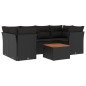 vidaXL 7-tlg. Garten-Sofagarnitur mit Kissen Schwarz Poly Rattan vidaXL 7-tlg. Garten-Sofagarnitur mit Kissen Schwarz Poly Rattan