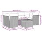 vidaXL 7-tlg. Garten-Sofagarnitur mit Kissen Grau Poly Rattan vidaXL 7-tlg. Garten-Sofagarnitur mit Kissen Grau Poly Rattan