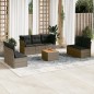 vidaXL 8-tlg. Garten-Sofagarnitur mit Kissen Grau Poly Rattan vidaXL 8-tlg. Garten-Sofagarnitur mit Kissen Grau Poly Rattan