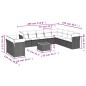 vidaXL 11-tlg. Garten-Sofagarnitur mit Kissen Schwarz Poly Rattan vidaXL 11-tlg. Garten-Sofagarnitur mit Kissen Schwarz Poly Rattan