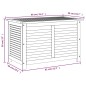 vidaXL Gartenbox mit Lüftungsschlitzen 90x50x56 cm Massivholz Akazie vidaXL Gartenbox mit Lüftungsschlitzen 90x50x56 cm Massivholz Akazie