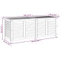 vidaXL Gartenbox mit Lüftungsschlitzen 150x50x56 cm Massivholz Akazie vidaXL Gartenbox mit Lüftungsschlitzen 150x50x56 cm Massivholz Akazie