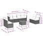 vidaXL 9-tlg. Garten-Sofagarnitur mit Kissen Beige Poly Rattan vidaXL 9-tlg. Garten-Sofagarnitur mit Kissen Beige Poly Rattan