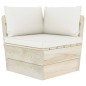 Garten-Palettensofa 3-Sitzer mit Kissen Fichtenholz Garten-Palettensofa 3-Sitzer mit Kissen Fichtenholz