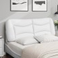 vidaXL Kopfteil-Kissen Weiß 120 cm Kunstleder vidaXL Kopfteil-Kissen Weiß 120 cm Kunstleder
