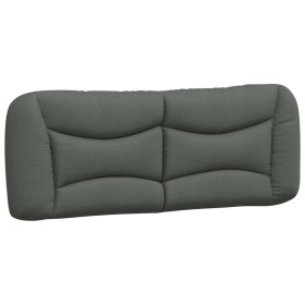 vidaXL Kopfteil-Kissen Dunkelgrau 120 cm Stoff