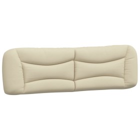vidaXL Kopfteil-Kissen Creme 180 cm Stoff