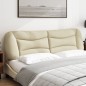 vidaXL Kopfteil-Kissen Creme 180 cm Stoff vidaXL Kopfteil-Kissen Creme 180 cm Stoff