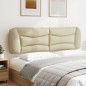 vidaXL Kopfteil-Kissen Creme 180 cm Stoff vidaXL Kopfteil-Kissen Creme 180 cm Stoff