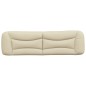 vidaXL Kopfteil-Kissen Creme 180 cm Stoff vidaXL Kopfteil-Kissen Creme 180 cm Stoff
