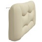 vidaXL Kopfteil-Kissen Creme 180 cm Stoff vidaXL Kopfteil-Kissen Creme 180 cm Stoff