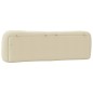 vidaXL Kopfteil-Kissen Creme 180 cm Stoff vidaXL Kopfteil-Kissen Creme 180 cm Stoff