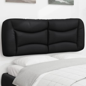 vidaXL Kopfteil-Kissen Schwarz 140 cm Kunstleder