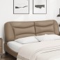 vidaXL Kopfteil-Kissen Cappuccino-Braun 180 cm Kunstleder vidaXL Kopfteil-Kissen Cappuccino-Braun 180 cm Kunstleder