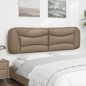 vidaXL Kopfteil-Kissen Cappuccino-Braun 180 cm Kunstleder vidaXL Kopfteil-Kissen Cappuccino-Braun 180 cm Kunstleder