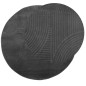 vidaXL Teppich IZA Kurzflor Skandi-Stil Anthrazit Ø 120 cm vidaXL Teppich IZA Kurzflor Skandi-Stil Anthrazit Ø 120 cm