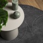 vidaXL Teppich IZA Kurzflor Skandi-Stil Anthrazit Ø 120 cm vidaXL Teppich IZA Kurzflor Skandi-Stil Anthrazit Ø 120 cm