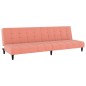 vidaXL Schlafsofa 2-Sitzer Rosa Samt vidaXL Schlafsofa 2-Sitzer Rosa Samt