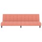 vidaXL Schlafsofa 2-Sitzer Rosa Samt vidaXL Schlafsofa 2-Sitzer Rosa Samt