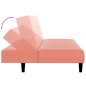 vidaXL Schlafsofa 2-Sitzer Rosa Samt vidaXL Schlafsofa 2-Sitzer Rosa Samt