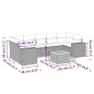 vidaXL 8-tlg. Garten-Sofagarnitur mit Kissen Beige Poly Rattan vidaXL 8-tlg. Garten-Sofagarnitur mit Kissen Beige Poly Rattan